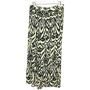 FREE PEOPLE Cream/Blk Wild‎ Child Wide Legged Pants